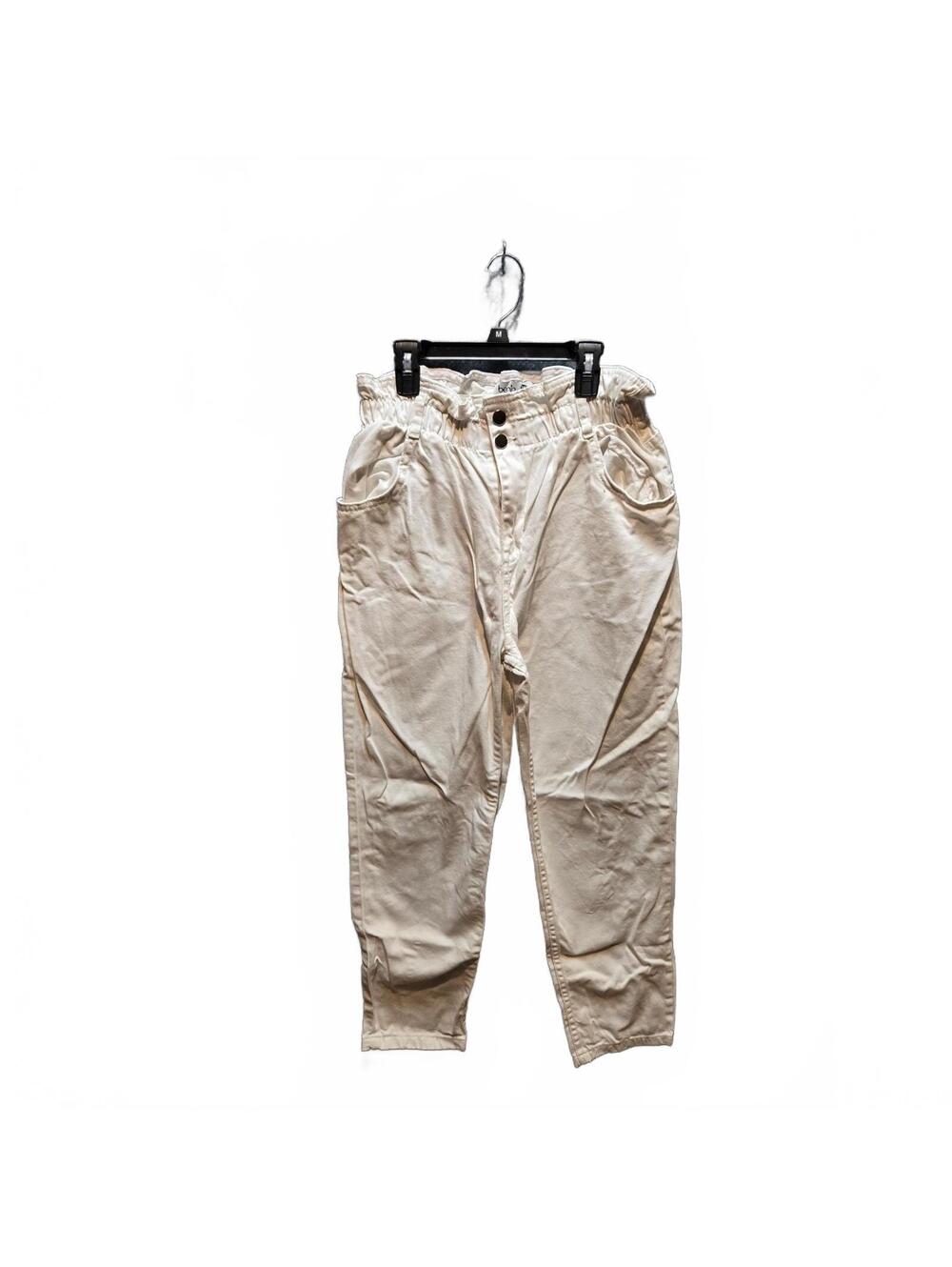 Benin White Paperbag Waist Pants EU 42 US 10 UK 14